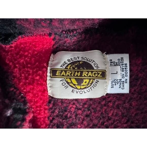 "EARTH RAGZ" Vintage, Thick ,Over Coat/Sweatshirt,Moose Embroidered, Rustic,Warm - Picture 8 of 11